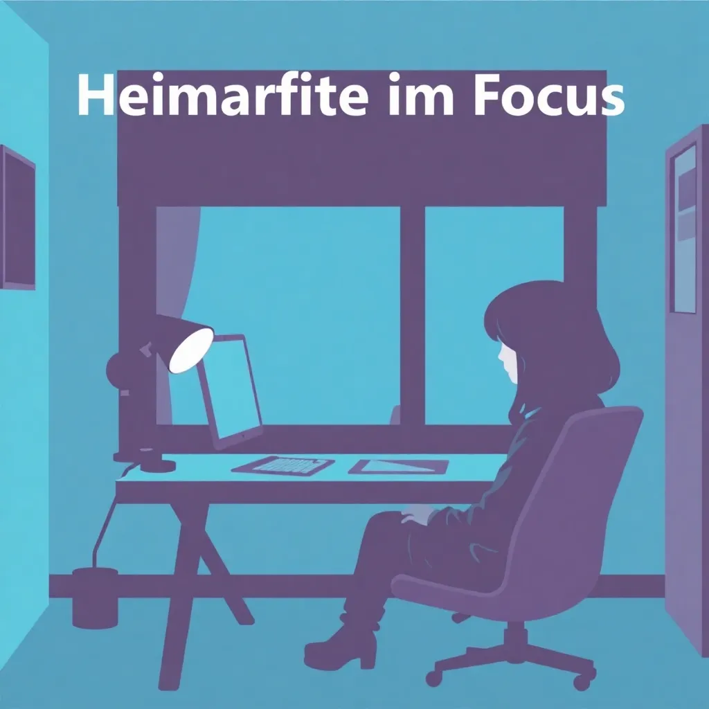 Heller Homeoffice-Arbeitsplatz mit modernen Geräten und Pflanzen