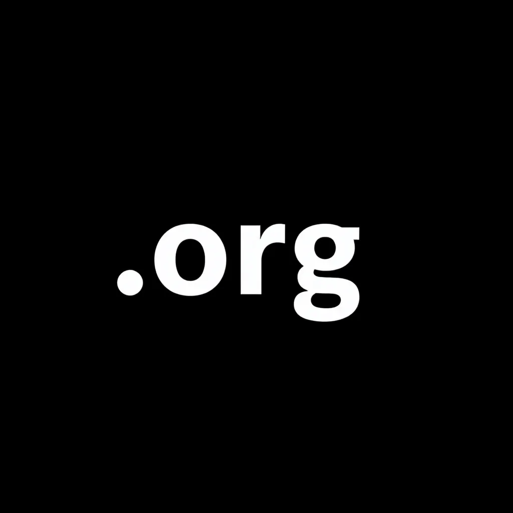 Virtuelle Domainnamen mit .org auf einem Globus, Symbol für digitale Gemeinschaft
