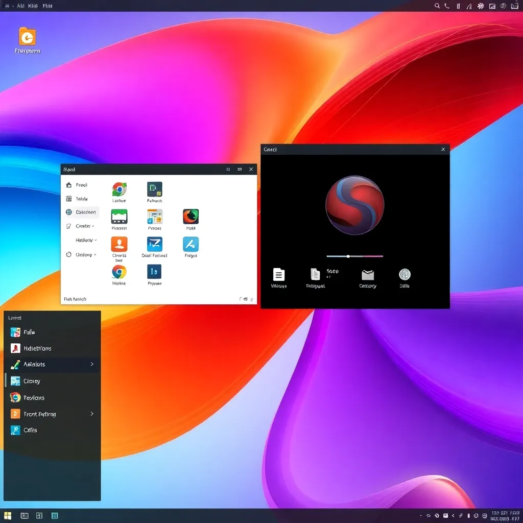 KDE Plasma 6 moderne Desktop-Umgebung auf Laptop