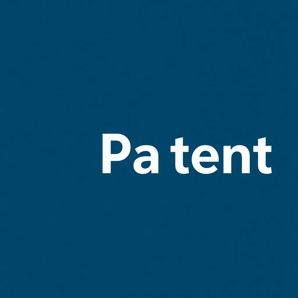 Schreibtisch mit Patentanmeldung, technischen Zeichnungen und Laptop in modernem Büro