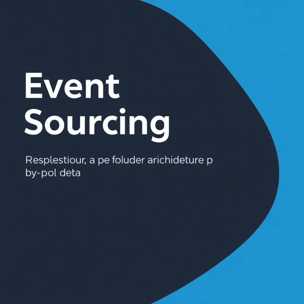 Fotorealistisches Rechenzentrum mit abstrakten Datenströmen und Event Sourcing Symbolik