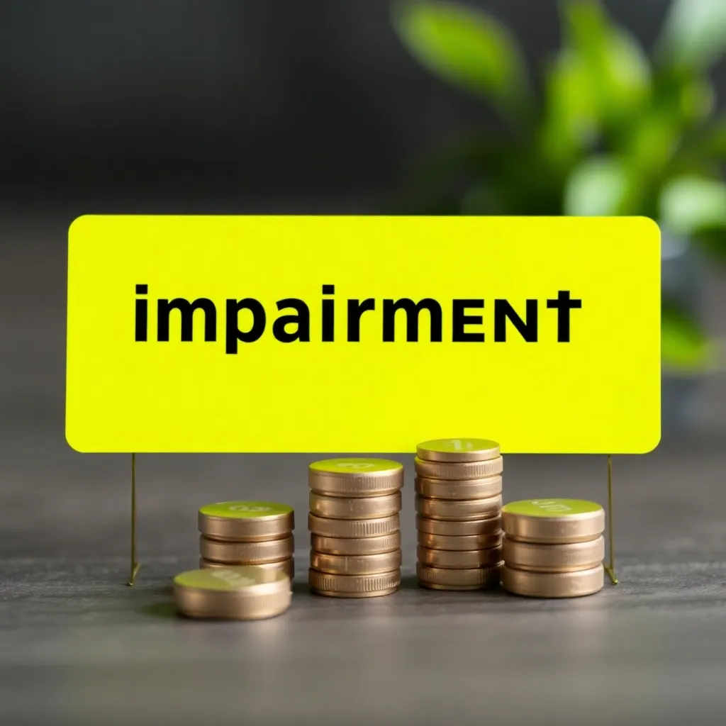 Dokumente und Taschenrechner als Symbol für Impairment-Test in den Finanzen