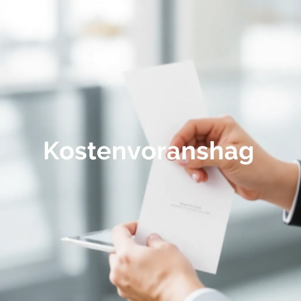 Professionelles Büro mit Person erstellt Kostenvoranschlag am Laptop
