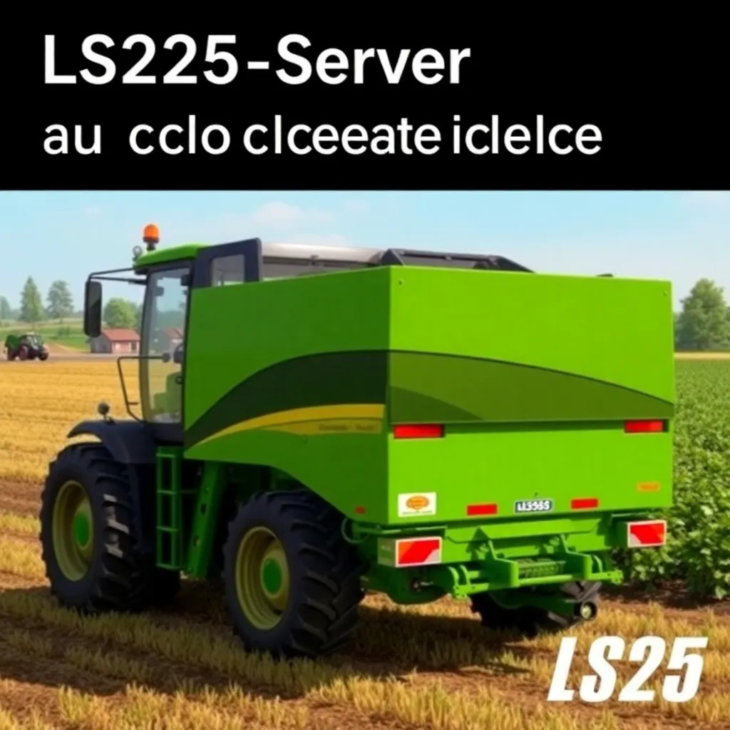 Fotorealistisches Serverrack mit Landwirtschafts-Elementen für LS25-Server