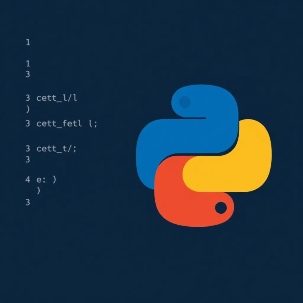 Fotorealistischer Arbeitsplatz mit Python-Code, pathlib und Betriebssystem-Symbolen